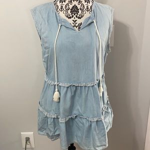 Denim Caslon tank top size large